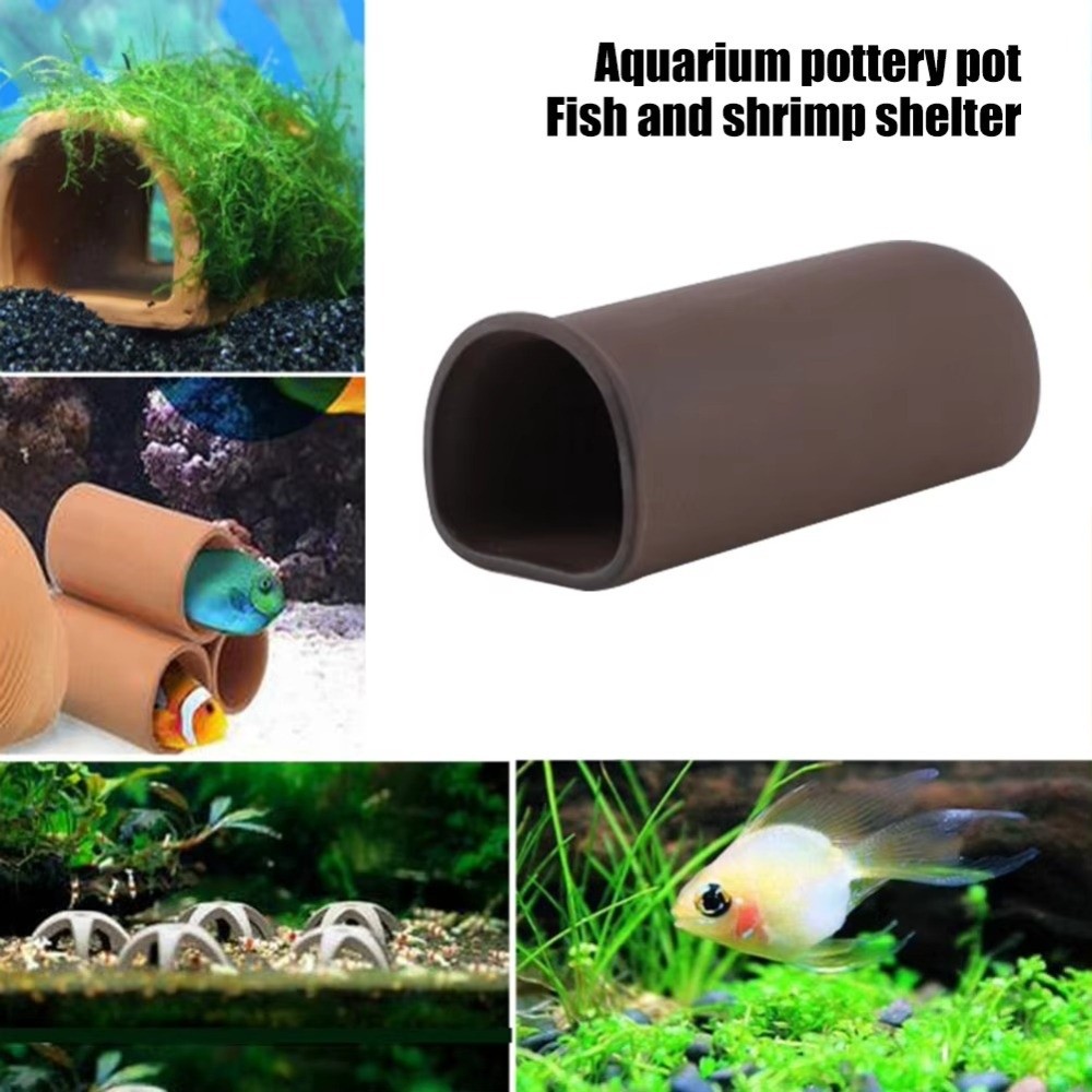 Hide Cave Ceramic - Oyun Alanı Üreme Bölgesi Yumurtlama Akvaryumu