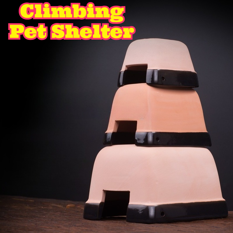 Hide Cave Ceramic - Sürüngen Nemlendirme Saklanma Mağarası Seramik Su