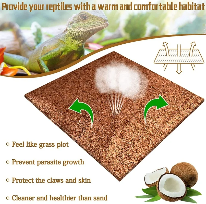 Sürüngen Halı Doğal Hindistan  - Substrate Coconut Fiber incelemesi ve fiyatı